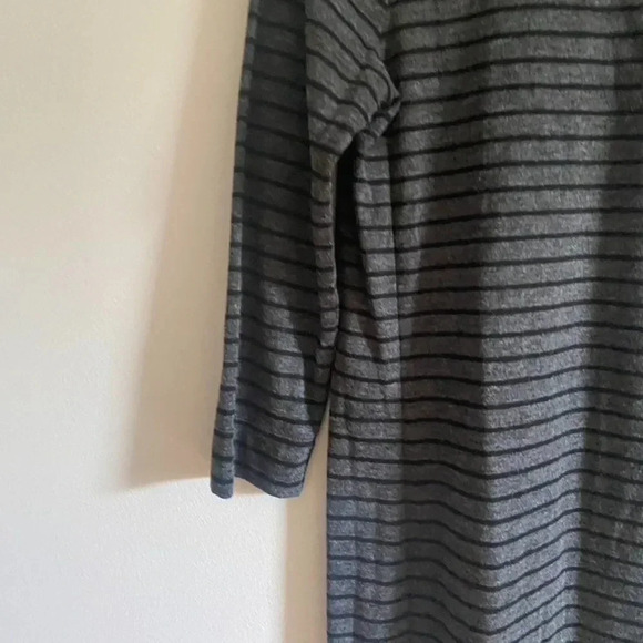 Ann Taylor LOFT Gray and Black Striped Dress - Picture 5 of 11